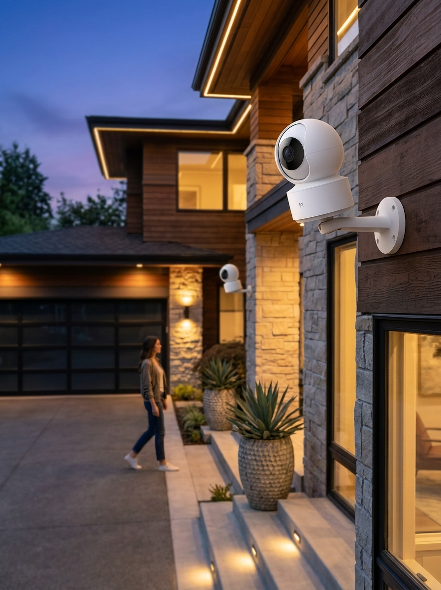 Smart Security Camera - Luxury home security installation